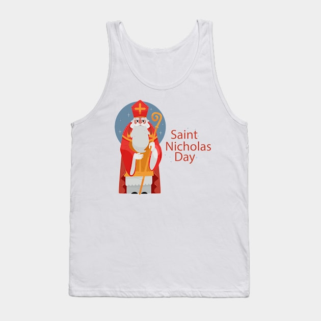 Merry Christmas from old Saint Nick Tank Top by blackypaw